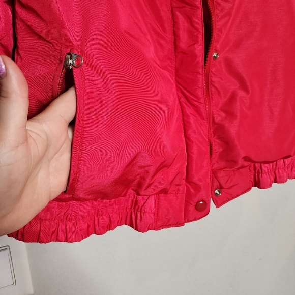 1st Down Pink Goose Down Coat. Kids size 8. - Picture 2 of 16